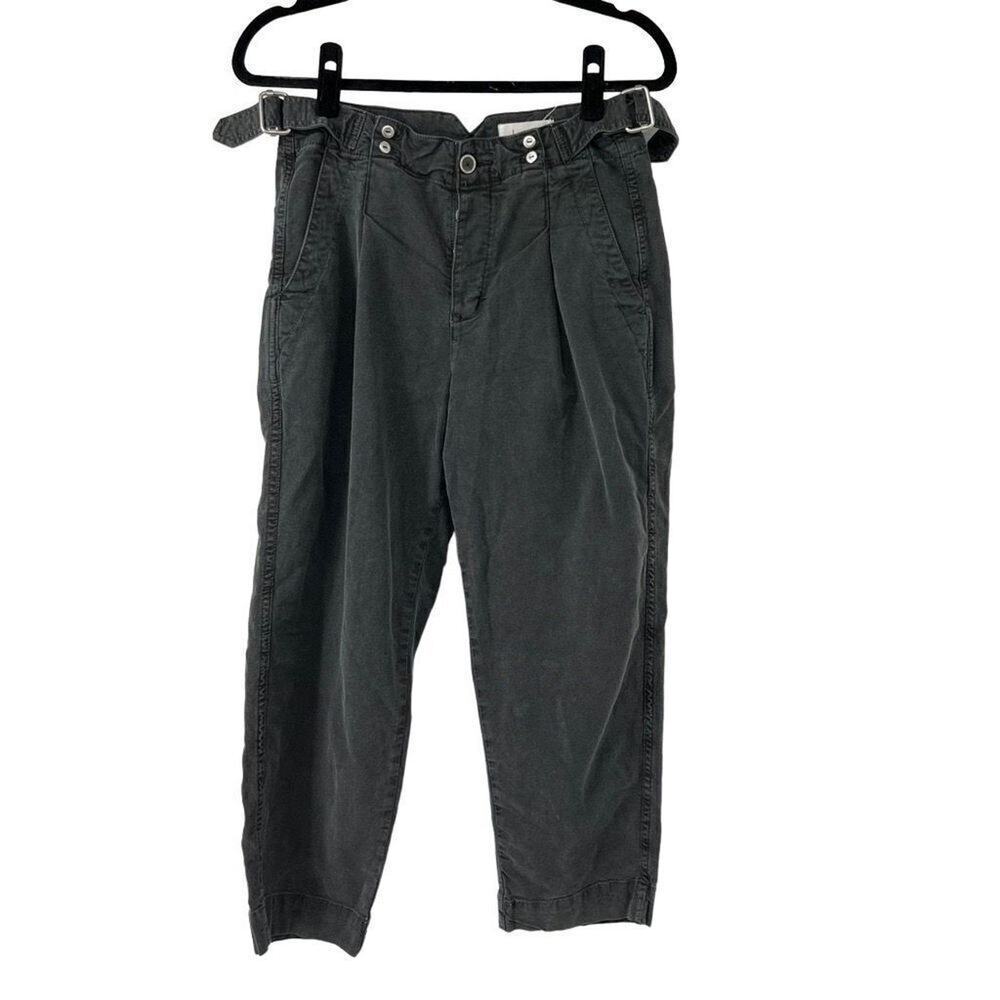 Anthropologie Gray Wanderlust Straight Trouser Pants‎